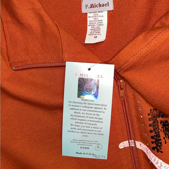 P. Michael • Texas Longhorn • Orange • Collegiate Apparel • Medium • Jacket •New - Picture 16 of 16